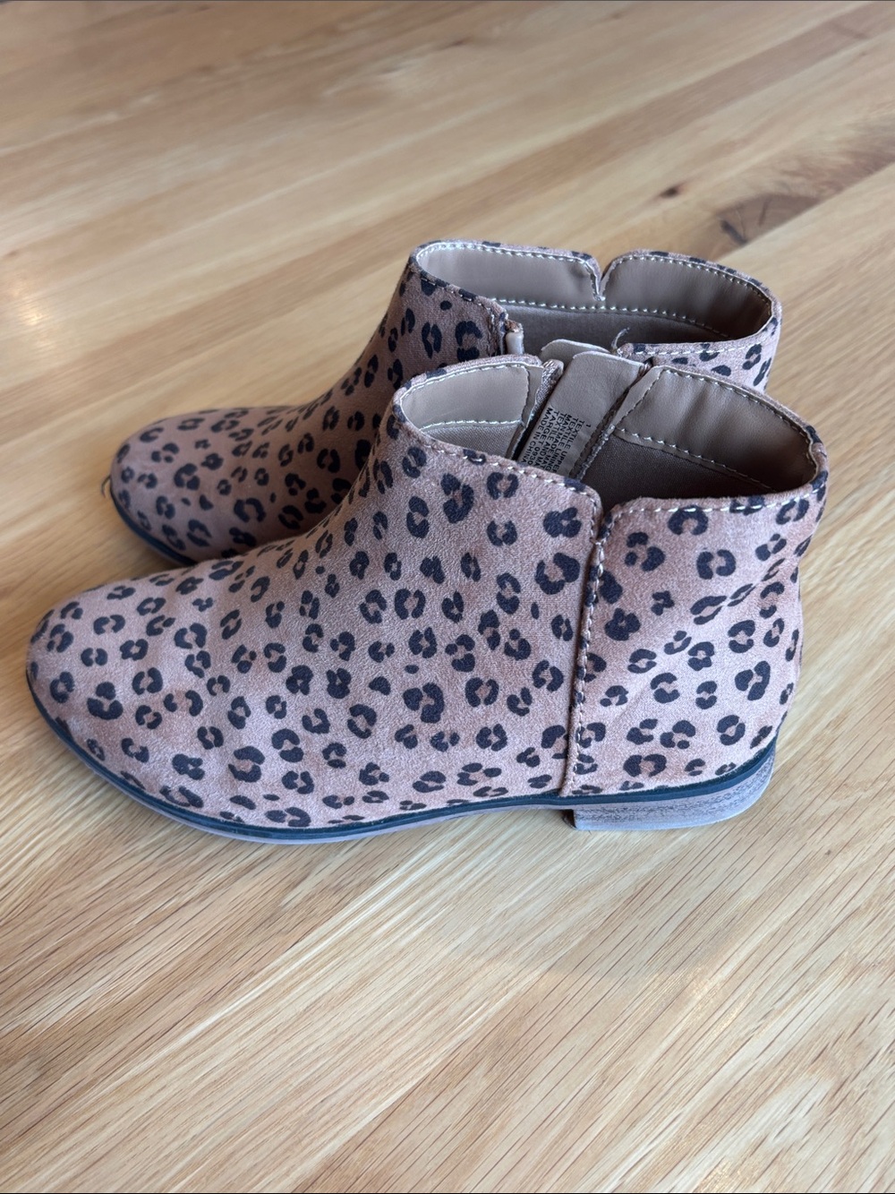 Cat & Jack Pink Leopard Ankle Boots for Kids